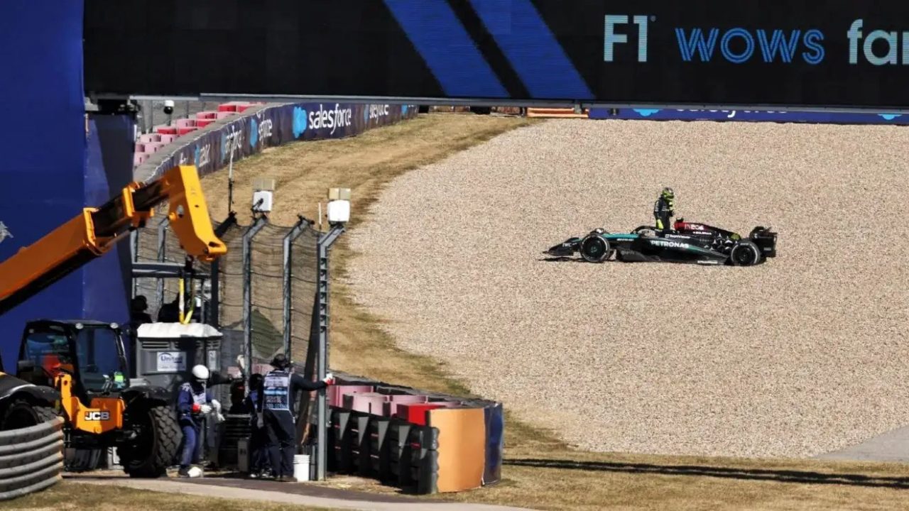 More Lewis Hamilton misery after early exit at US Grand Prix